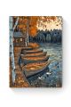 Алмазная мозаика на подрамнике «Осень в деревне» 50x40 см