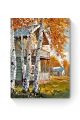 Алмазная мозаика на подрамнике «Осень в деревне» 60x45 см