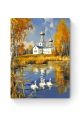 Алмазная мозаика на подрамнике «Осень в деревне» 40x30 см