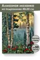 Алмазная мозаика на подрамнике «Туманный лес» 40x30 см