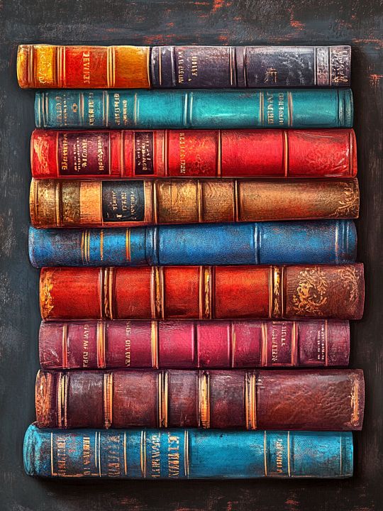 Алмазная мозаика без подрамника «Старые книги» 70x50 см