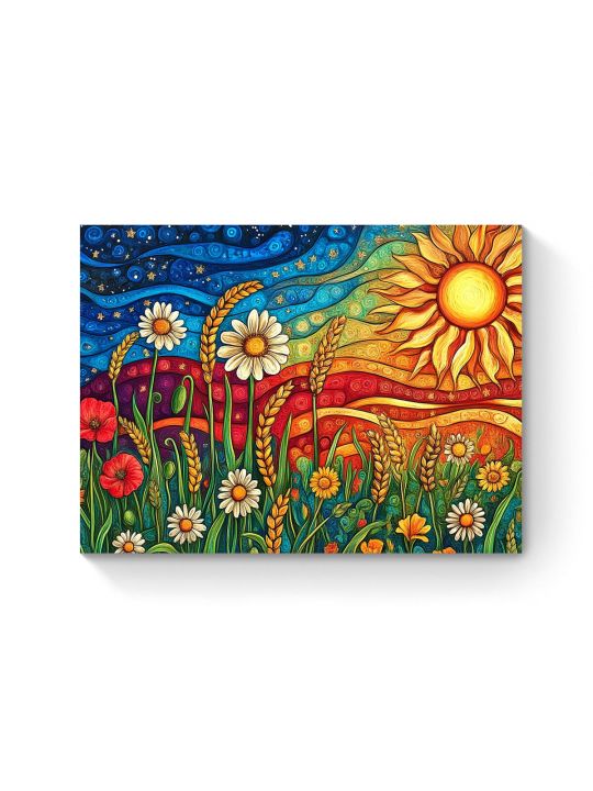 Алмазная мозаика на подрамнике «Сказочный мир» 50x40 см