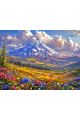 Алмазная мозаика без подрамника «Горный пейзаж» 25x20 см