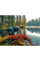 Алмазная мозаика без подрамника «Природа Карелии» 90x70 см