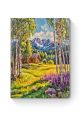 Алмазная мозаика на подрамнике «Домик в горах» 50x40 см