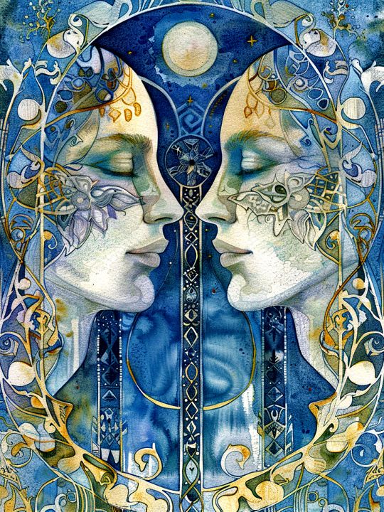 Алмазная мозаика без подрамника «Отражение души» 130x100 см