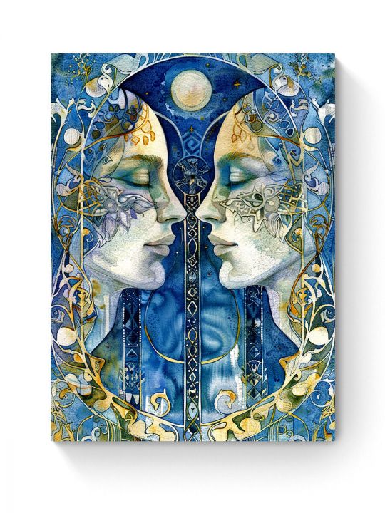 Алмазная мозаика на подрамнике «Отражение души» 40x30 см