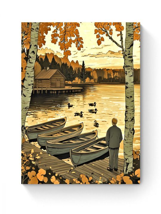 Алмазная мозаика на подрамнике «Меланхолия» 80x60 см