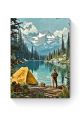 Алмазная мозаика на подрамнике «Поход в горы» 50x40 см