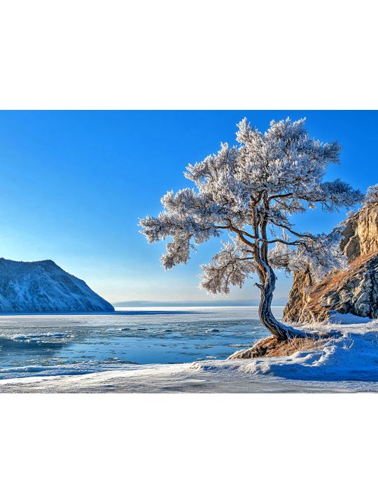 Алмазная мозаика без подрамника «Природа Байкала» 60x45 см