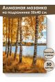 Алмазная мозаика на подрамнике «Осень на Волге» 50x40 см, 50 цветов