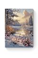 Алмазная мозаика на подрамнике «Первый снег» 80x60 см