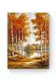Алмазная мозаика на подрамнике «Осенний лес» 80x60 см