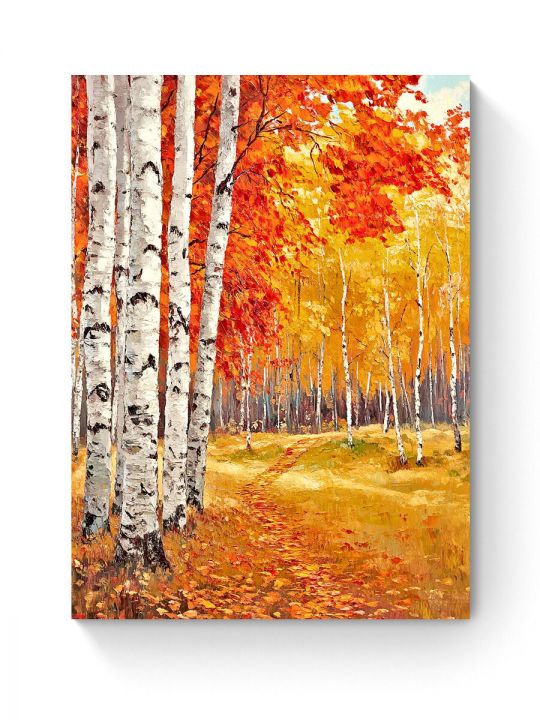 Алмазная мозаика на подрамнике «Осенний лес» 40x30 см