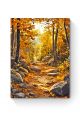 Алмазная мозаика на подрамнике «Осенний лес» 50x40 см