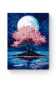 Картина по номерам на подрамнике «Ночная сакура» 50x40 см