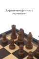 Шахматы 2в1 "Люкс" магнитные цвет венге 38x38 см