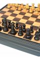 Шахматы+шашки "Gold Knight Luxury" магнитные цвет венге 38x38 см