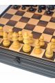Шахматы+шашки "Gold Knight Luxury" магнитные цвет венге 38x38 см