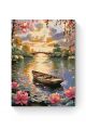Картина по номерам на подрамнике «Закат на озере» 50x40 см