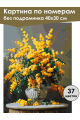 Картина по номерам без подрамника «Букет мимоз» 40x30 см