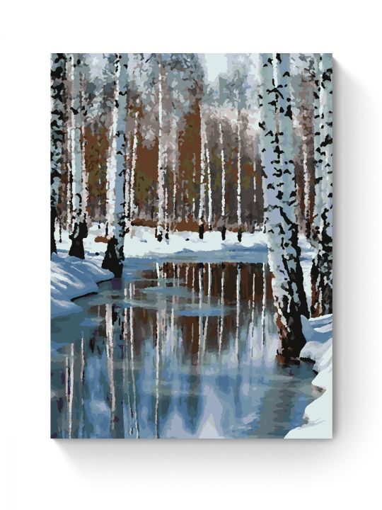 Картина по номерам на подрамнике «Ранняя весна» 50x40 см