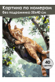 Картина по номерам без подрамника «Рыжий кот» 50x40 см