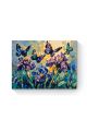 Картина по номерам на подрамнике «Бабочки и ирисы» 40x30 см