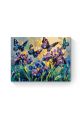 Картина по номерам на подрамнике «Бабочки и ирисы» 50x40 см