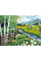 Картина по номерам на подрамнике «Альпийский луг» 50x40 см
