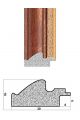Рамка багетная для картин со стеклом 21 x 15 см, РБ-003