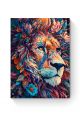 Картина по номерам на подрамнике «Красочный лев» 50x40 см