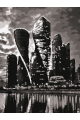 Картина по номерам без подрамника «Небоскрёбы» 40x30 см