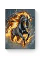 Картина по номерам на подрамнике «Огненный конь» 40x30 см