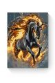 Картина по номерам на подрамнике «Огненный конь» 50x40 см