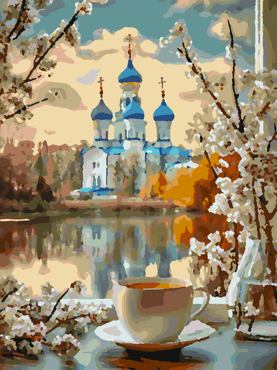 Картина по номерам без подрамника «Доброе утро» 40x30 см