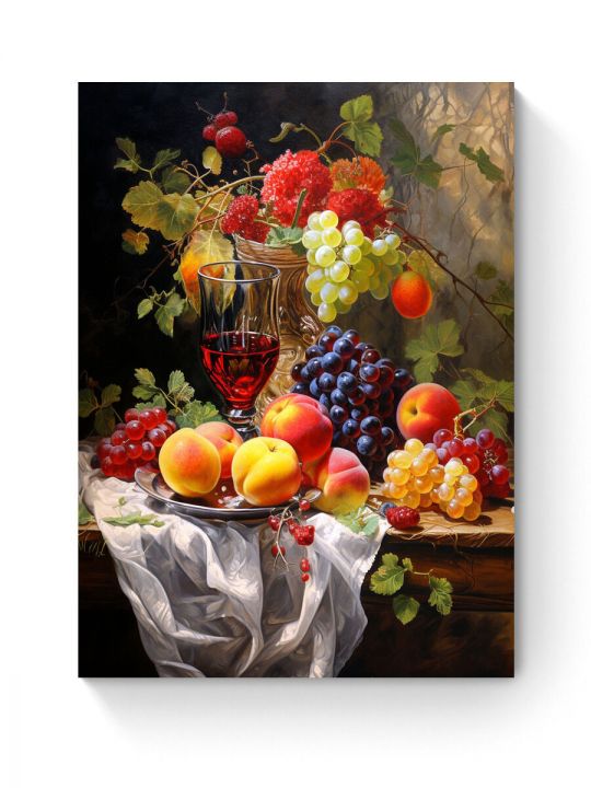 Алмазная мозаика на подрамнике «Натюрморт» 40x30 см