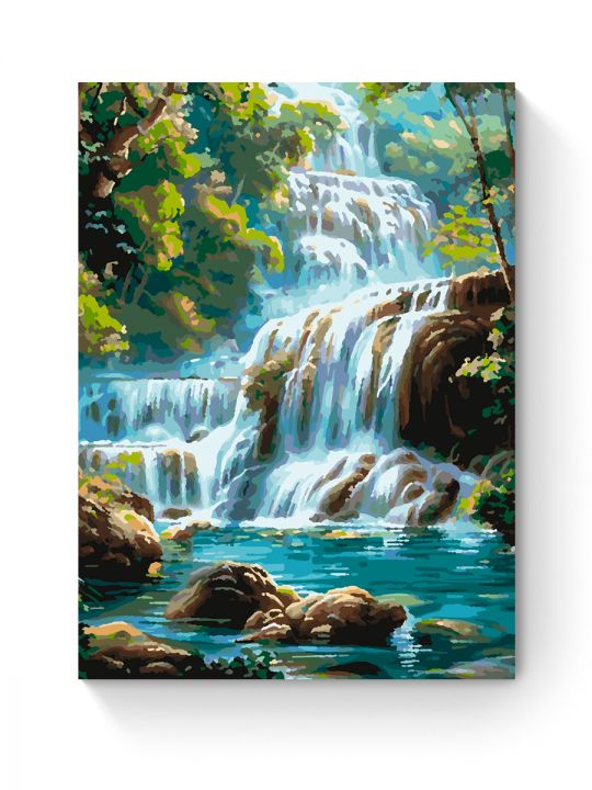 Картина по номерам на подрамнике «Водопад» 50x40 см