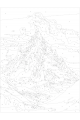 Картина по номерам без подрамника «Вершина горы» 40x30 см