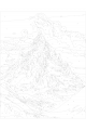 Картина по номерам на подрамнике «Вершина горы» 50x40 см