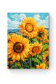 Картина по номерам на подрамнике «Подсолнухи» 50x40 см
