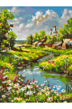 Картина по номерам на подрамнике «Русская деревня» 50x40 см