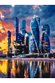 Картина по номерам на подрамнике «Мегаполис» 50x40 см