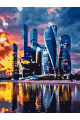 Картина по номерам без подрамника «Мегаполис» 40x30 см
