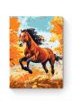 Картина по номерам на подрамнике «Гнедой конь» 50x40 см