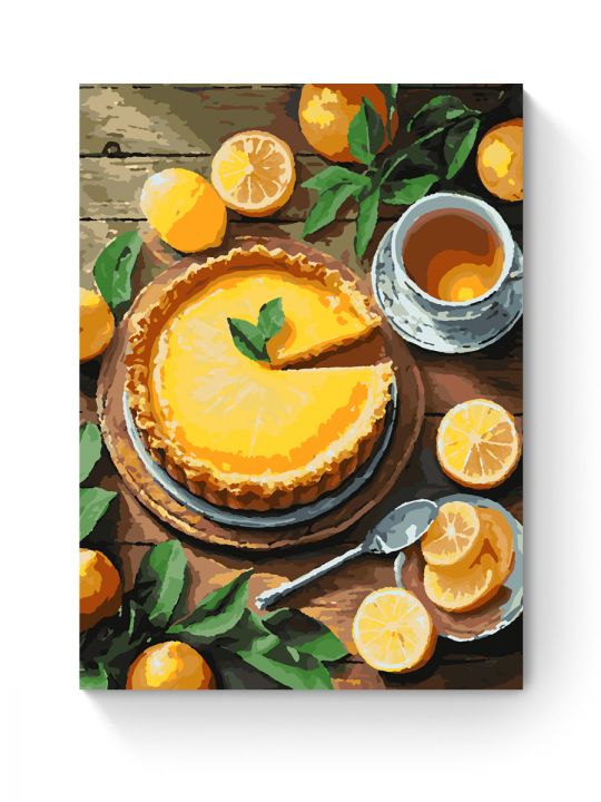 Картина по номерам на подрамнике «Лимонный вкус» 50x40 см