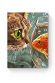 Картина по номерам на подрамнике «Кот и рыбка» 50x40 см