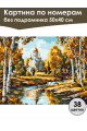 Картина по номерам без подрамника «Любимая осень» 50x40 см