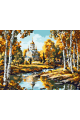 Картина по номерам без подрамника «Любимая осень» 40x30 см