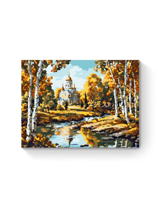 Картина по номерам на подрамнике «Любимая осень» 40x30 см